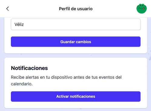 Activar notificaciones en Blanky