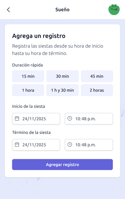 Seguimiento de sueño